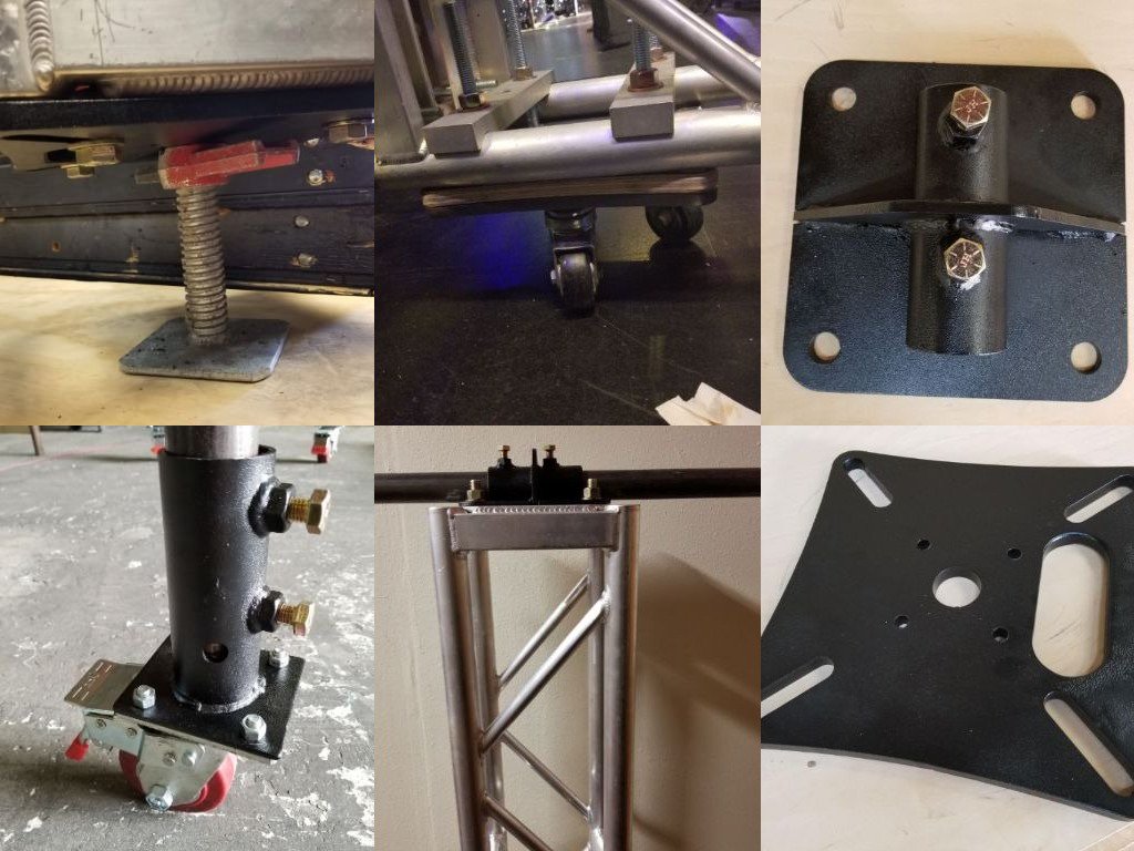 EntFabLLC's tweet image. New products! They are some great additions to our line of adapters allowing you even more creative options for building stage truss and lighting rigs. More info and videos at entfab.com #truss #baseplates #trussadapters #stage #rigging #boombase
