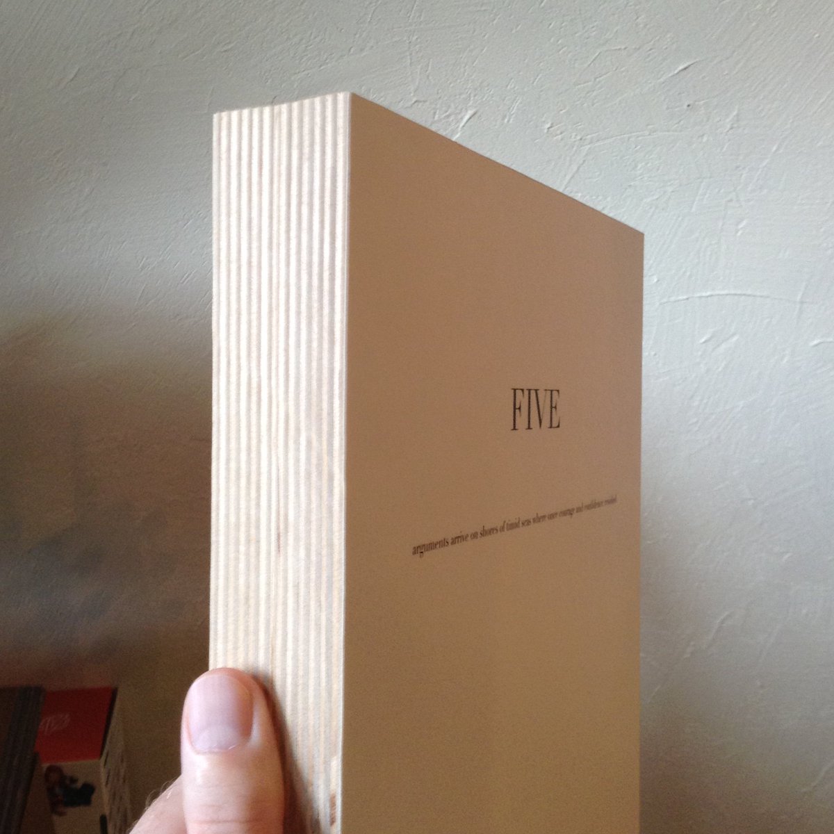 anonymousbart's tweet image. Five, 2013
Ink jet print on baltic birch
8.8 x 10.75 x 1.5 inches
From the series Witticism
#poetry #sculpture #wpgpoetry #winnipegart #winnipeg #wpg #wpgart #mb #art #manitobaart #Canadianart