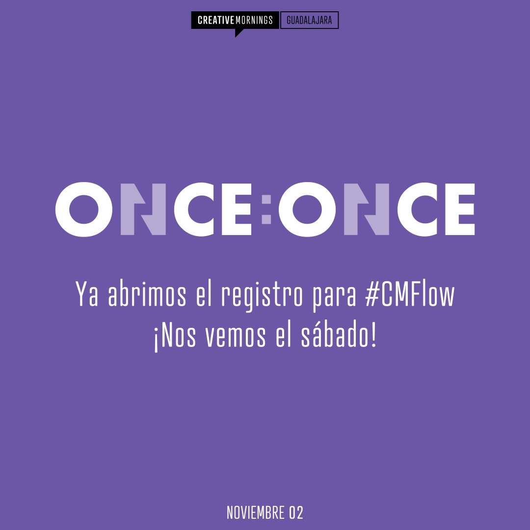 Guadalajara_CM's tweet image. ¡El registro para nuestra charla del sábado ya está abierto! 

Asegura tu lugar aquí: creativemornings.com/talks/andrea-p…

#CreativeMornings #CMGdl #CMFlow