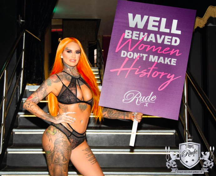 rudeliverpoolx's tweet photo. Well behaved women don’t make history…😈

Let’s smash this week girls ⭐️💖 #RudeRevolution https://t.co/JUp5YIA9ik