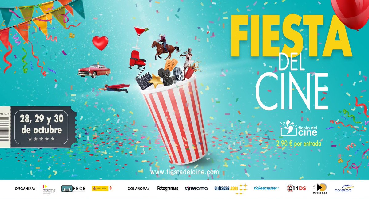 ¡Vete preparando porque HOY llega a nuestros cines #Kinépolis la gran <a href="/FiestaDelCine/">Fiesta del Cine</a> !!! 🎉👏🎬 Nosotros lo tenemos clarísimo, hay que aprovechar la oportunidad para ver tus pelis favoritas por 2,90€ 😜 👉 bit.ly/2xOEc2O