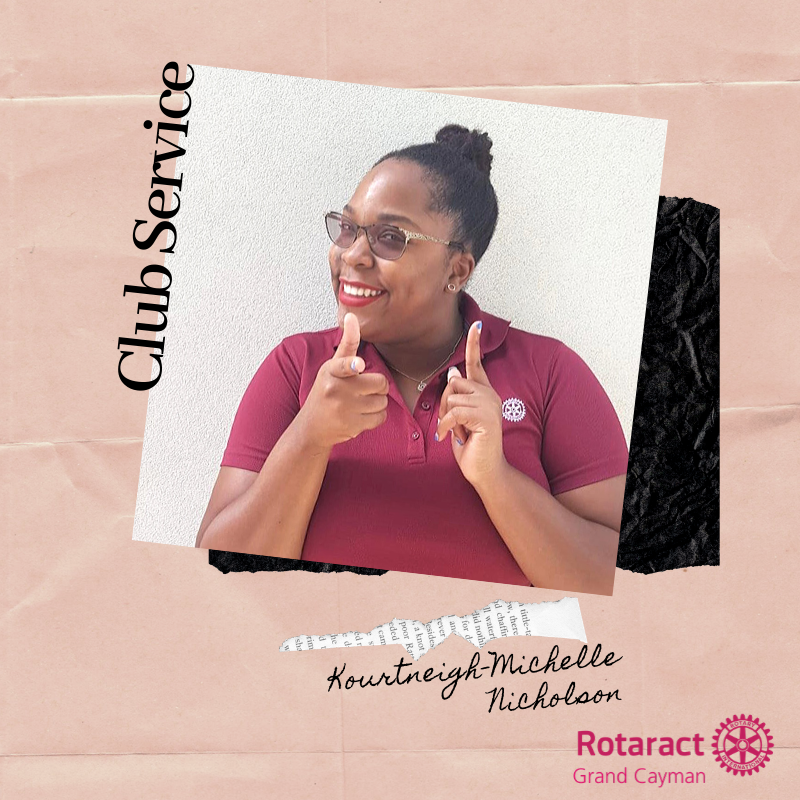 RotaractCGC's tweet image. Say hello to our Club Service Director, Kourtneigh! Kourt joined our club April 2018, shortly after moving to Cayman, and has served as Professional Development Director 2018-2019. Favorite Rotaract and Rotary projects include Brown Paper Bag &amp;amp; Rotary Central’s Story Time.