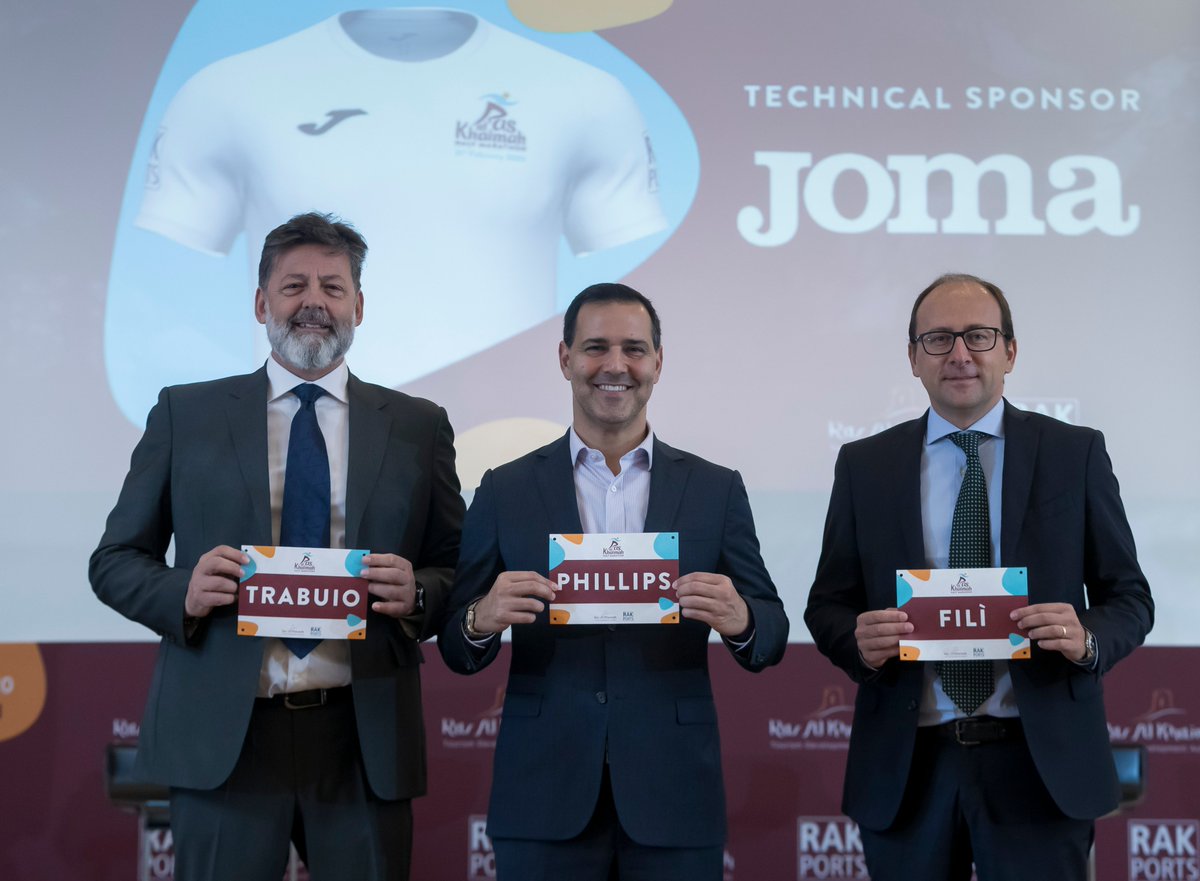 rakhalfmarathon's tweet photo. Today we revealed several exciting aspects of the 2020 Ras Al Khaimah Half Marathon including the route and technical sponsor, Joma, for the 14th edition of the world’s fastest half marathon. https://t.co/iJeVzQD1ru