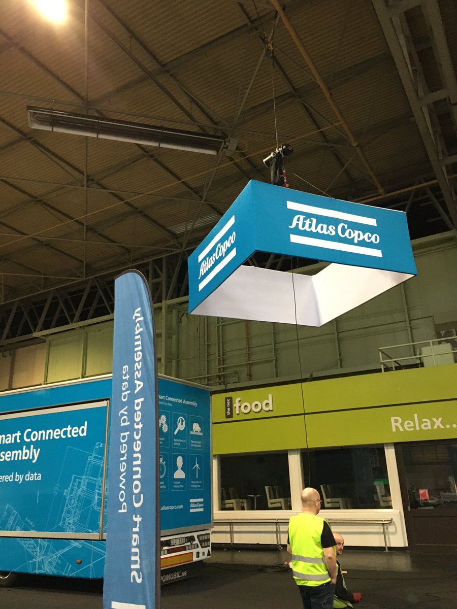 acroadshow's tweet photo. First day of set up at Advanced Engineering. https://t.co/CGqBKFJ5iU