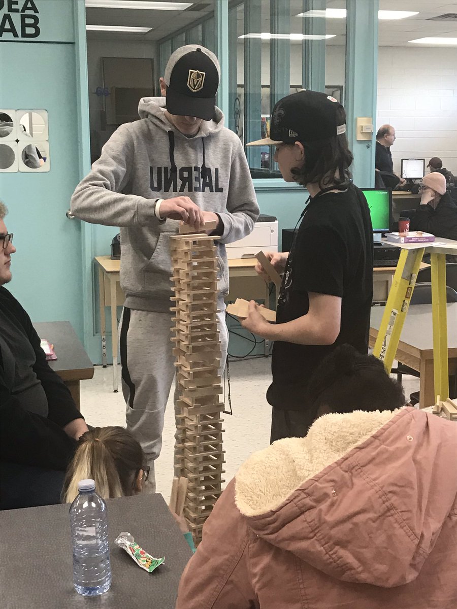 AMSSLibrary's tweet image. We’re starting a Keva Tower challenge this week! Mrs. Brouwer’s class kicked it off with a sturdy 7’2’’ tower!
