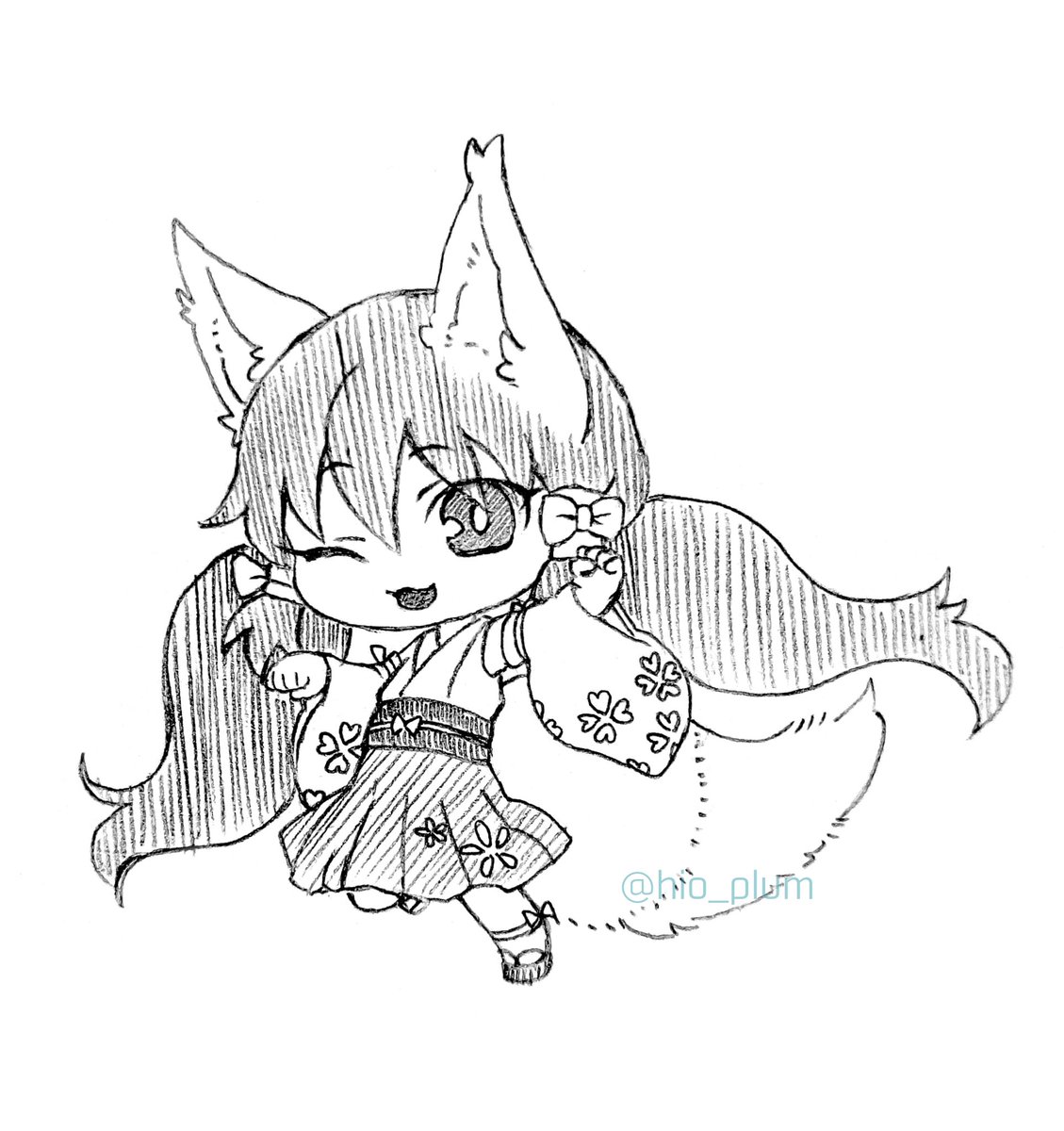 hio_plum's tweet image. #トレス素材
#ハロウィン

こんこん！

２～３枚目は使用例です。私の素材は髪の毛の厚さを考慮して頭が小さめなので、線画より頭を大きく描いたほうが可愛いです(３枚目参照)

※許可不要。表情アレンジ等ご自由にどうぞ。使う時はトレス素材であることを添えて下さい。
二次配布はご遠慮下さい🙏