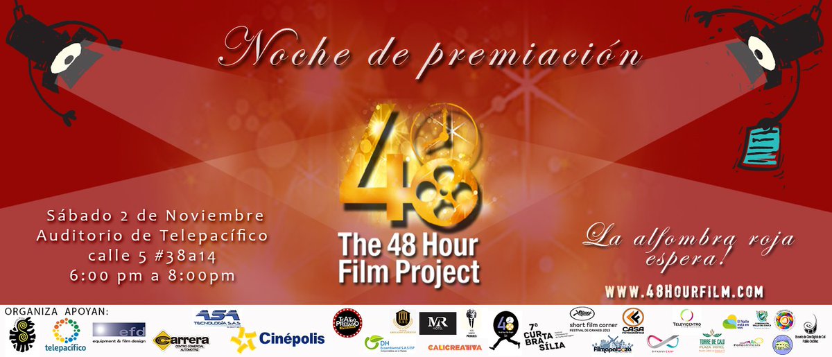 48hfpcali's tweet photo. Los esperamos este sábado en la premiación Proyecto 48 Cali 2019 https://t.co/UAgLtutiuD