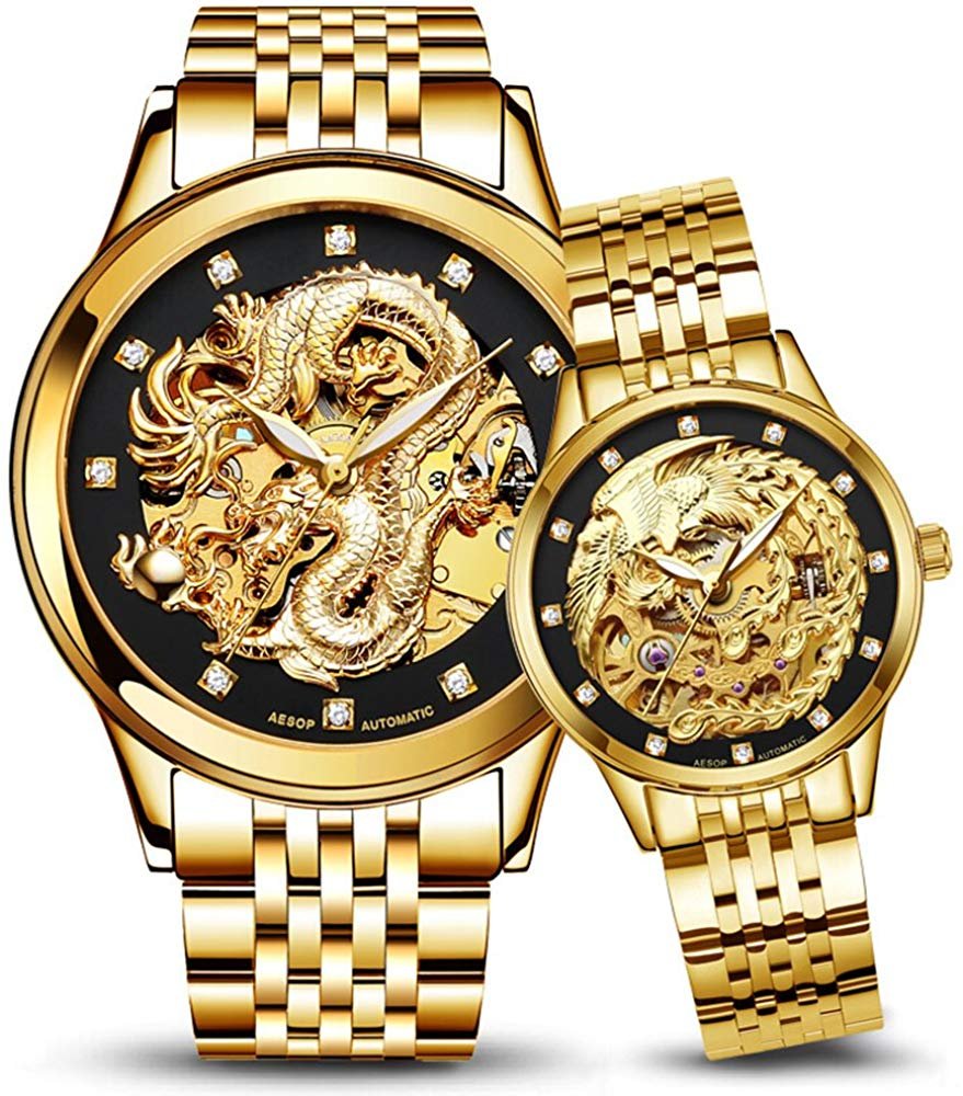 ClicksWatch's tweet photo. Cool or weird? Leave a comment. 
Dragon and Phoenix watches for couples.  It comes in 3 different colors. #wristwatch #watches #couples 

https://t.co/kDrm059Isy https://t.co/A5L5WwHyxv
