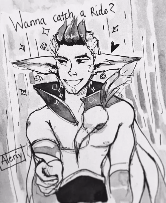 [#inktober] Day 28 Ride 
Rakan 