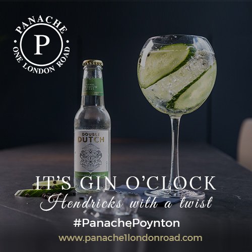 Monday + Gin = A great week ahead!
With this in mind, why not join us for a drink this evening?
#PanachePoynton