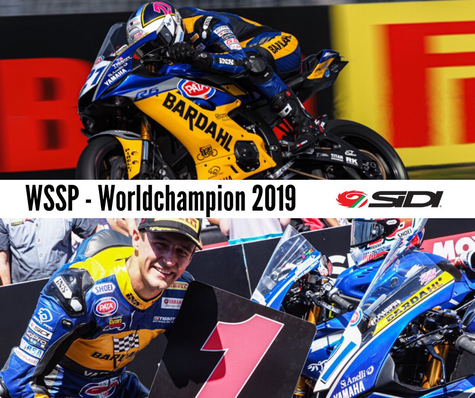 SidiSport's tweet image. WSSP - Worldchampion🌈2019
@Krummenator #yamaha 
🏍✊🏻💨🏆🇨🇭
...congratulations from @SidiSport 
👏🏻👏🏻👏🏻👏🏻