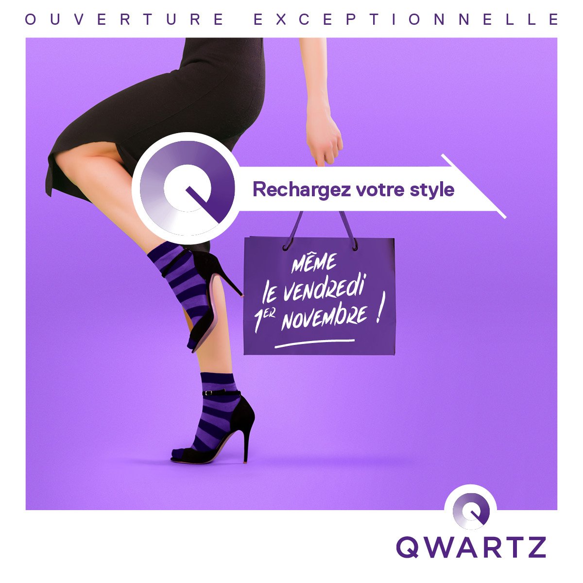 [OUVERTURE EXCEPTIONNELLE]
Ce vendredi 1er novembre votre centre est ouvert toute la journée pour vous accueillir
#qwartz #rechargezvotrestyle #ouverture