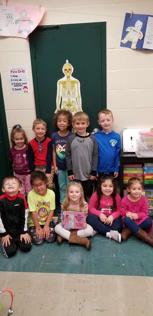 CatBuckheit's tweet photo. We are learning about our skeletal system and human bodies in K! #cpmrocks #teamkindness #thematiclearning #scienceandwriting #adventuresinkindergarten #makinglearningfun https://t.co/OoFiv0VOFP