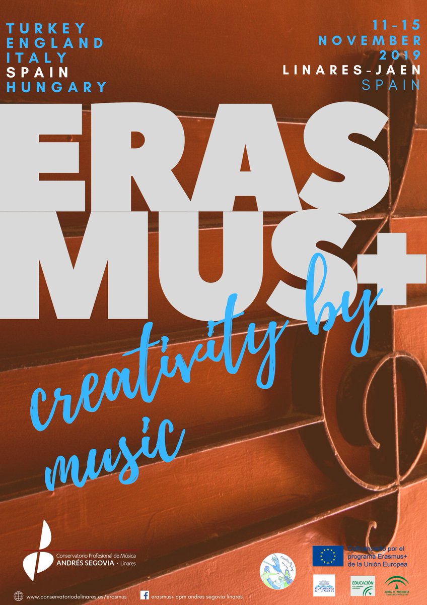 CPMASLinares's tweet photo. En dos semanas arrancamos con nuestro proyecto #ErasmusPlus #CreativityByMusic en el #CPMLinares
@sepiegob @EducaAnd @CepLinares https://t.co/99dqYTjzQx