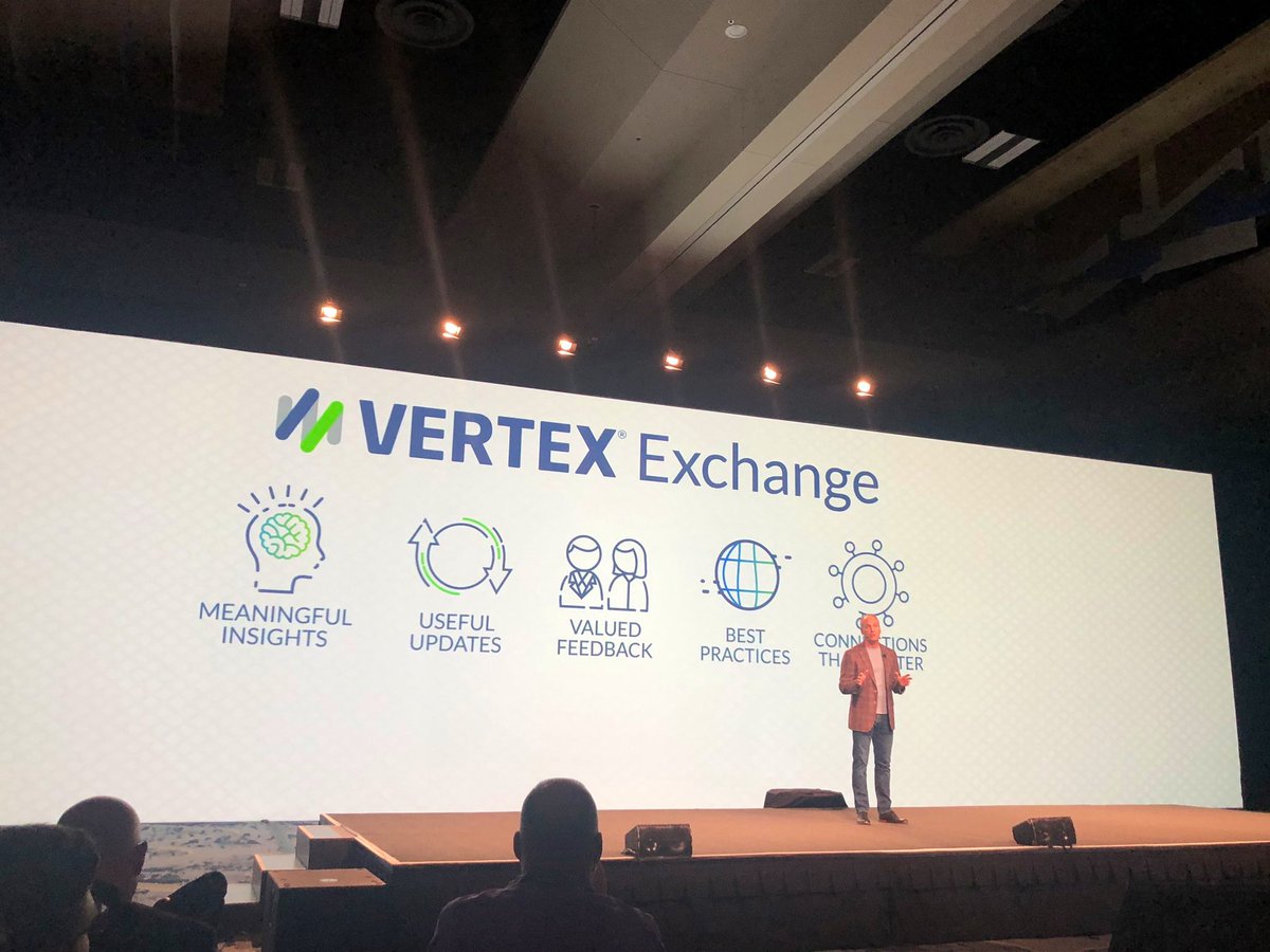 vertexinc's tweet photo. What do we do at #VertexExchange? Exchange meaningful insights, valuable feedback and help you connect with peers. https://t.co/MkAikPUDWL