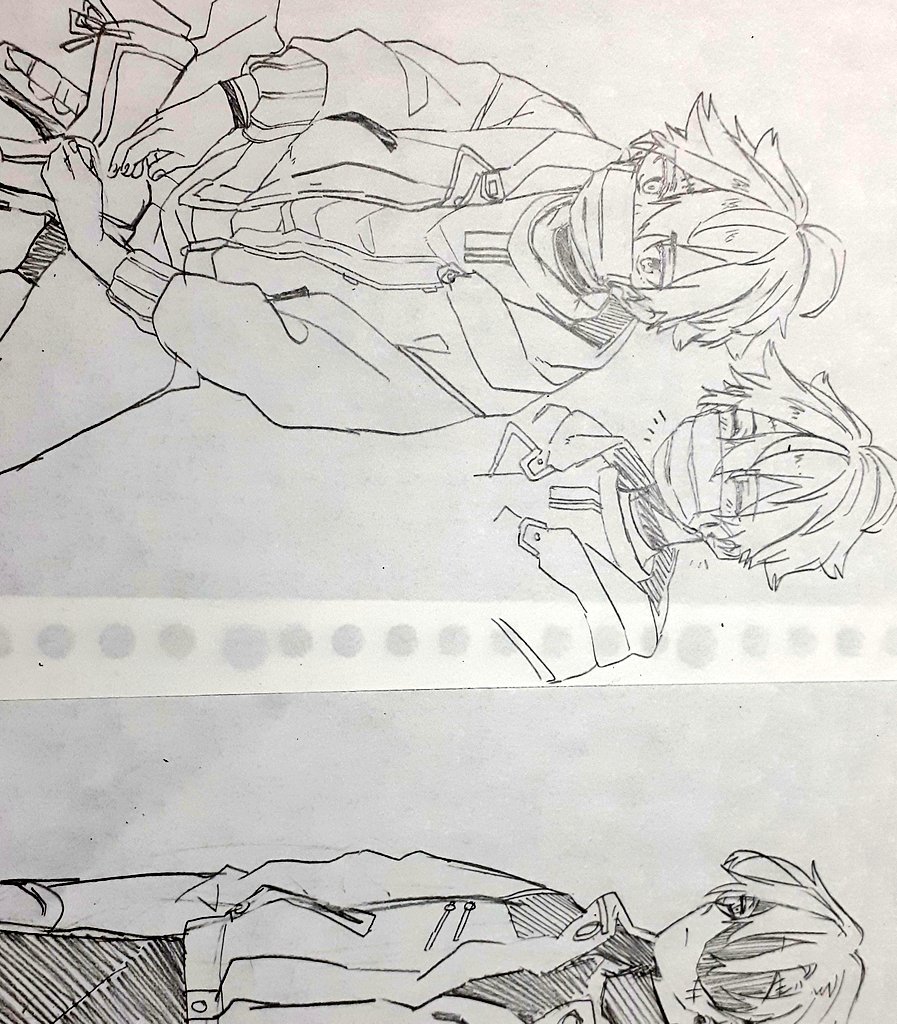 今日の謎キャラﾃﾞｻﾞ……アホ毛と眼帯好きなのかも 