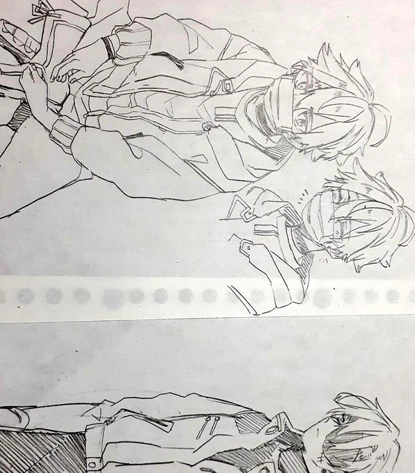 今日の謎キャラﾃﾞｻﾞ……アホ毛と眼帯好きなのかも 