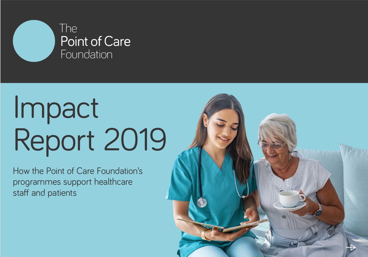 PointofCareFdn's tweet photo. Our newly published 2019 Impact Report brings together the different strands of our work: https://t.co/RiH7xQKChO #SchwartzRounds #SweeneyProgramme #PatientExperience https://t.co/OiTBufY2NU