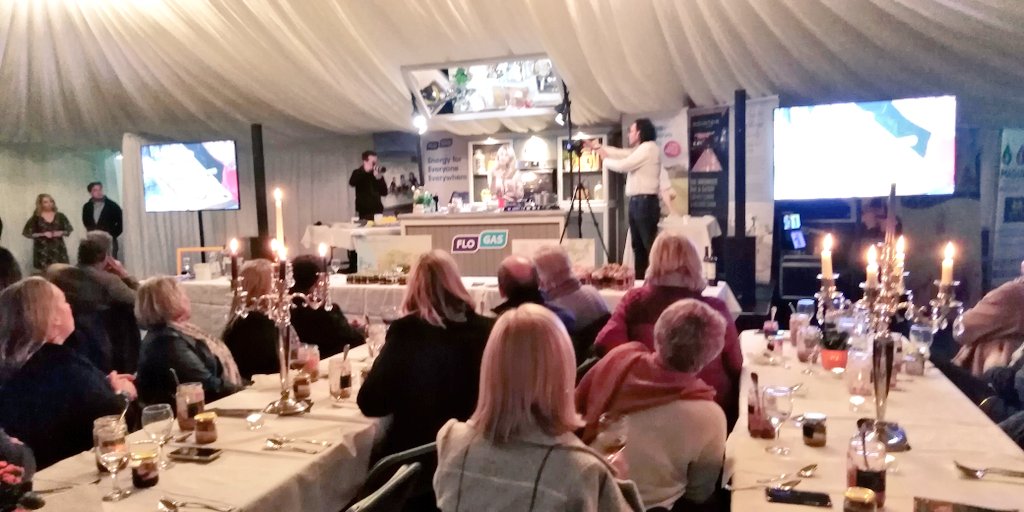 Finally got to meet up with Maria Raftery <a href="/ria_raf/">Maria Raftery</a> from Mountain View, Kilkenny, who was doing the catering for special <a href="/ClodaghMcKenna/">Clodagh McKenna</a> cooking demo and Dinner at <a href="/SavourKilkenny/">Savour Kilkenny</a> last evening! The Salted Caramel &amp; Pumpkin Mousse was amazing!