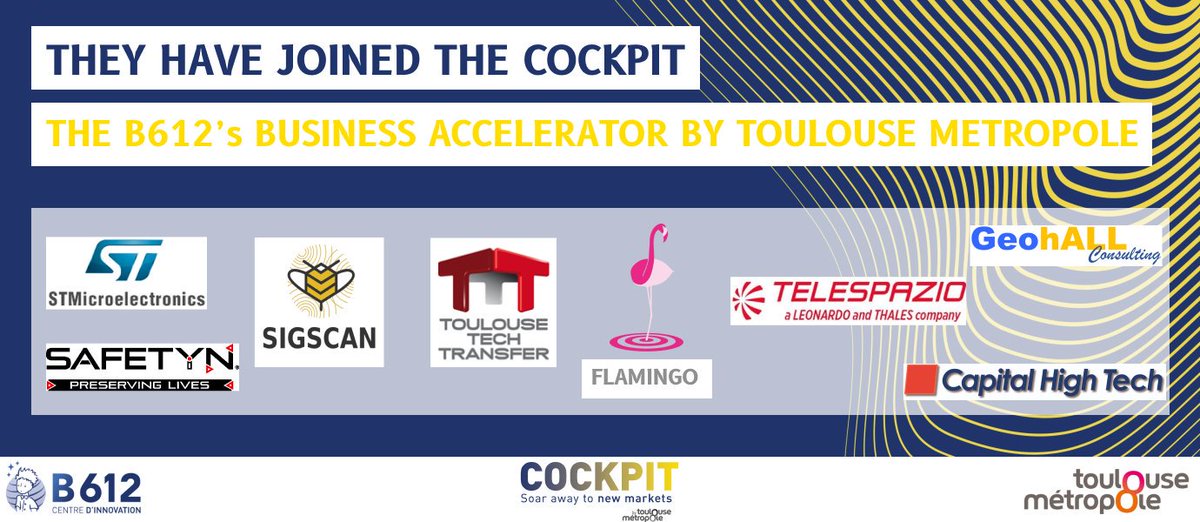 6 months after its opening, the <a href="/CockpitB612/">Cockpit B612</a>, the #business accelerator of <a href="/TlseMetropole/">Toulouse Métropole - INACTIF</a> at #B612, has welcomed 7 companies and is accelerating 3 #innovation projects towards their #gotomarket. #Aerospace #ArtificialIntelligence #drones #embeddedsystems @I2Toulouse