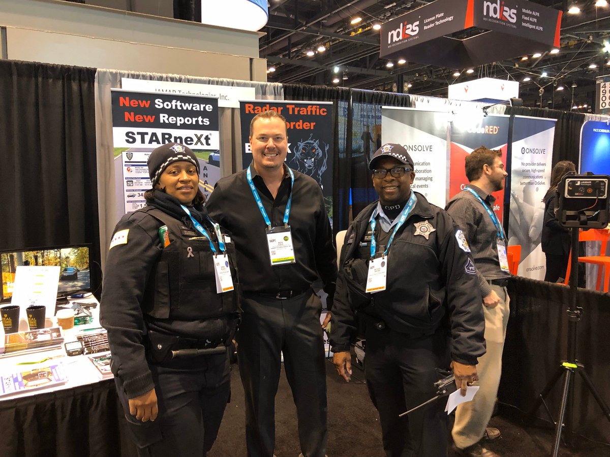 JAMARTech's tweet image. Rich Cole is getting it done at #IACP2019 in Chicago!  Stop by to ask him how he can help you RESOLVE SPEEDING COMPLAINTS.  Booth #5323. @TheIACP