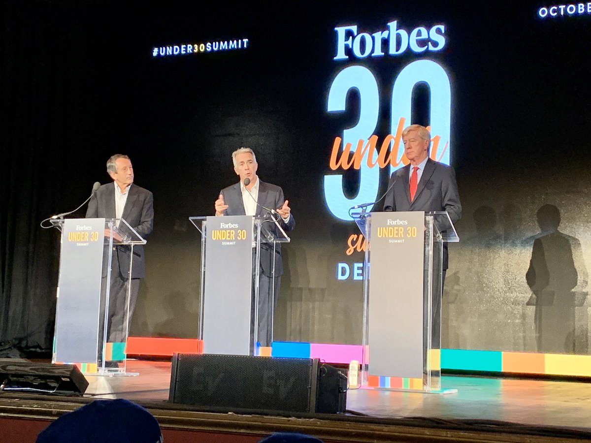 Fascinating republican debate during the <a href="/ForbesUnder30/">Forbes Under 30</a> Summit in #Detroit. All three candidates agree that no matter who wins in 2020, let’s start debating and stop hating. #Under30Summit