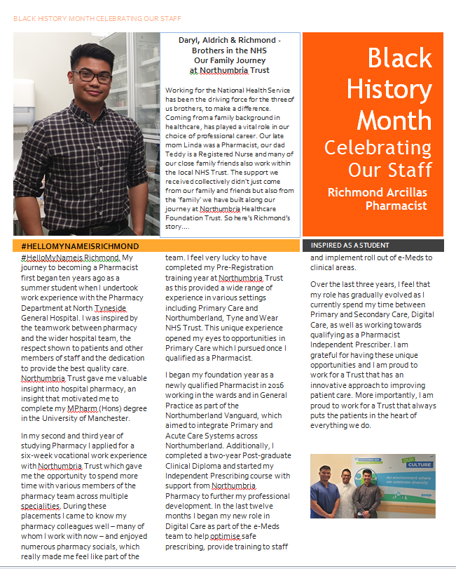BlueSky8689's tweet photo. In @NorthumbriaNHS we think of ourselves as a family. But for some of us those familial ties run deep in the veins. Meet 3 brothers working in our trust and #ProudToBeNorthumbria
#OutstandingAgain
#BlackHistoryMonth #BetterTogether
#Nurse #AssociatePractitioner
#Pharmacist https://t.co/UAWmVJANxK