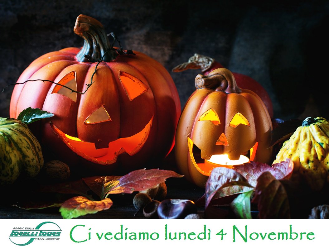 TorelliTours2's tweet photo. Avvisiamo i nostri clienti che l'agenzia resterà chiusa venerdì 1 Novembre, festa di #Ognissanti, e sabato 2 Novembre 2019. 
Torneremo operativi lunedì 4 Novembre! 
Buon ponte! :D https://t.co/1sTtTLS5C3