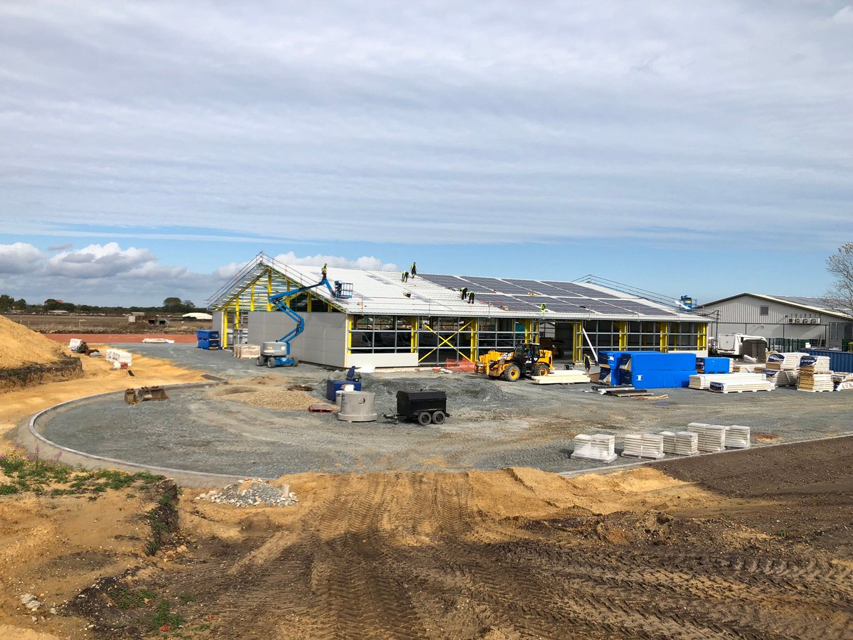 PJSpillings's tweet photo. New warehouse building and associated ground works for @Micropress in Halesworth by our team https://t.co/P7kCJOSpUE