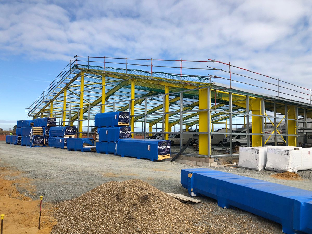PJSpillings's tweet photo. New warehouse building and associated ground works for @Micropress in Halesworth by our team https://t.co/P7kCJOSpUE