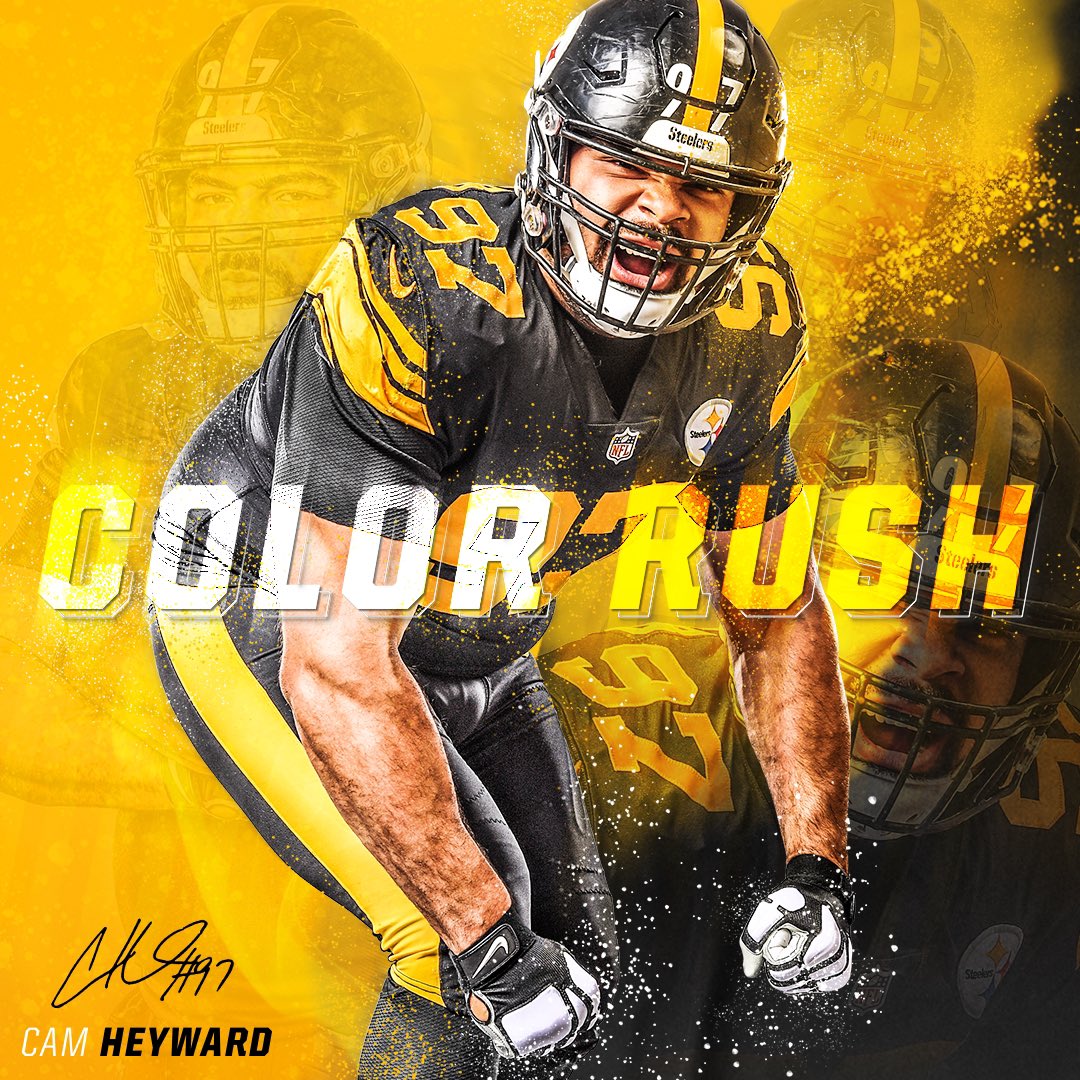 steelers yellow color rush