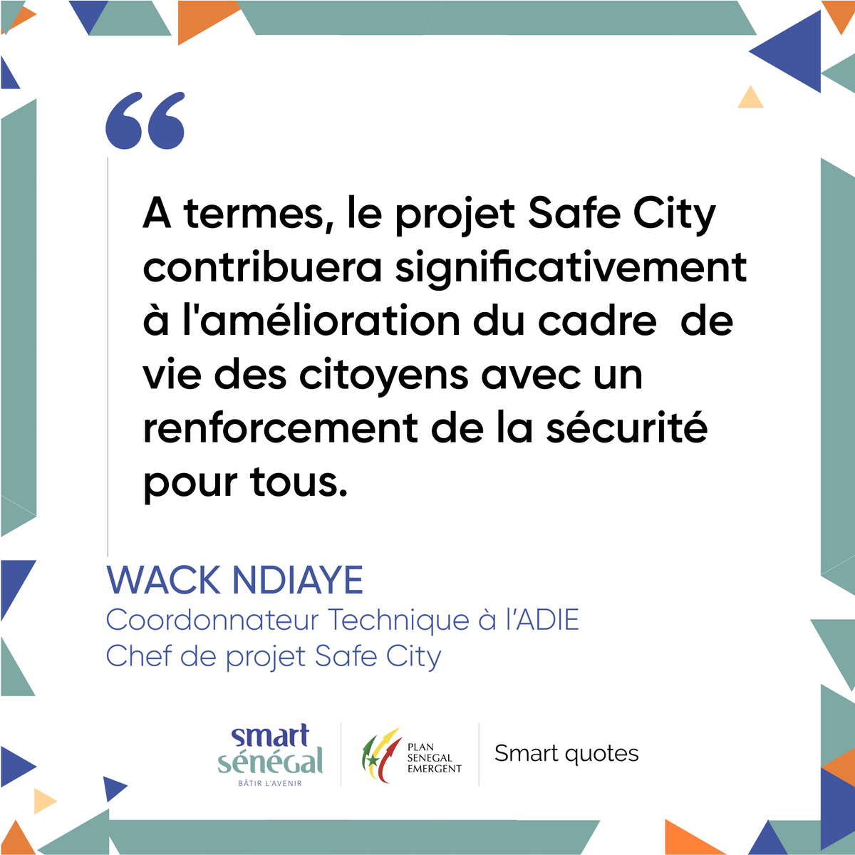 SmartSenegal's tweet photo. Smart quotes du jour par M. Wack Ndiaye
#SafeCity #SenegalNumerique #eGouvSenegal #Adie #Afrique #Senegal #Kebetu #Teranga #FBSD2019 https://t.co/793B6vIwsz