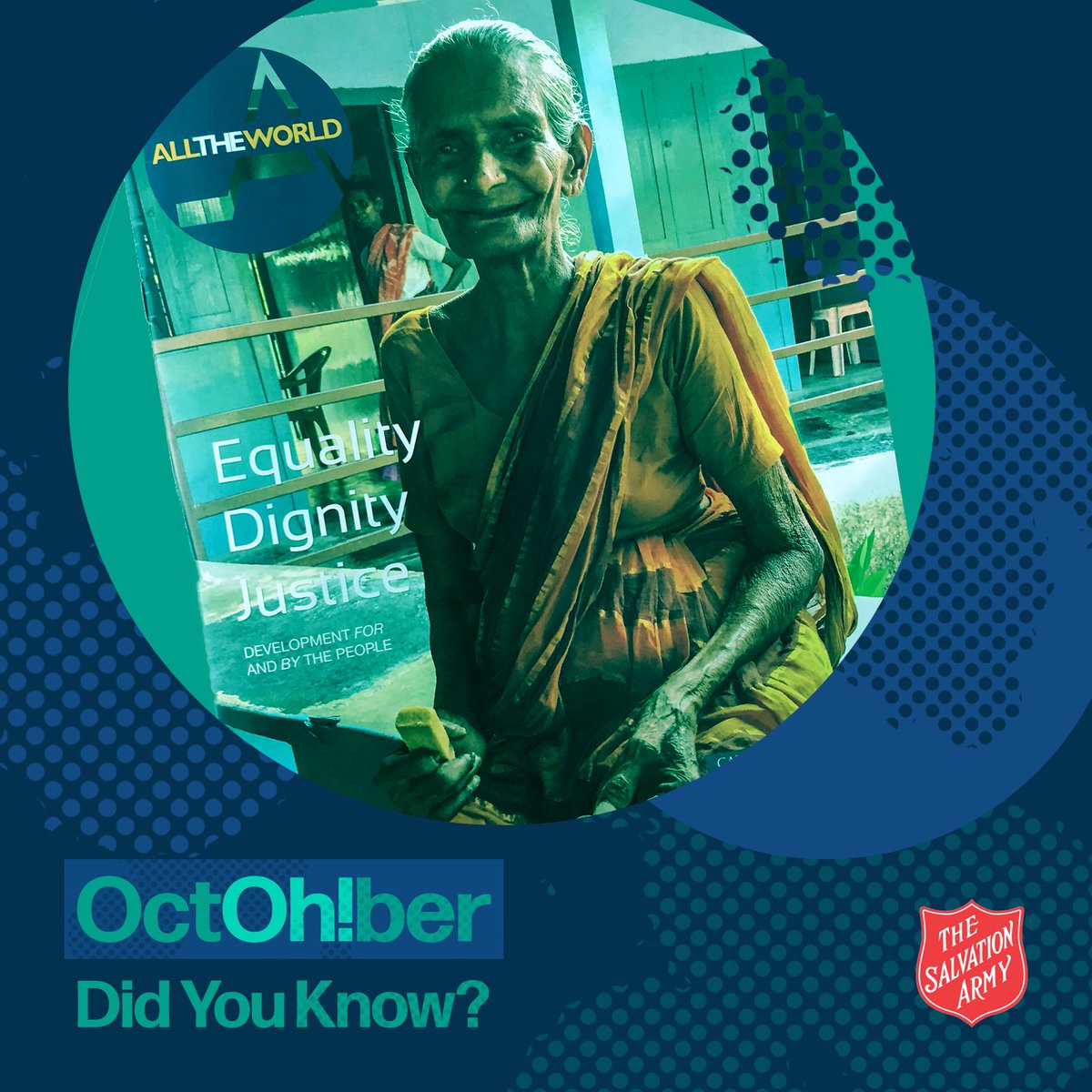 Did you know… The Salvation Army’s journal All the World was first published in 1884. The current issue includes articles about compassionate care in India and caterpillars as fast food in DRC. #octOHber