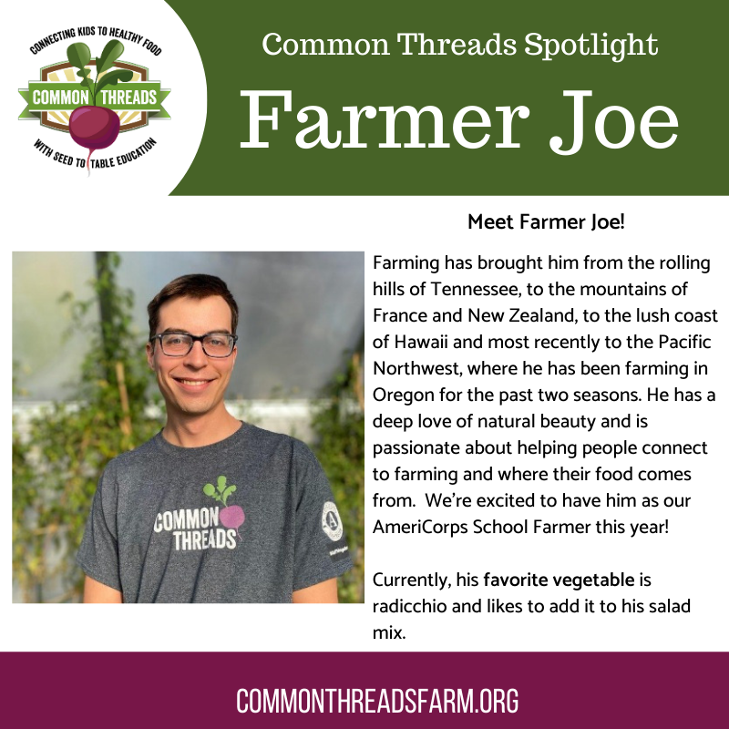 ctfgrown's tweet photo. We have an amazing team here at Common Threads and want to show them off! We will be doing weekly Spotlights of our AmeriCorps @ServeWA members, staff and statewide partners so you can get to meet them!

So... Allow us to introduce Farmer Joe! https://t.co/mFKlQmsPyI