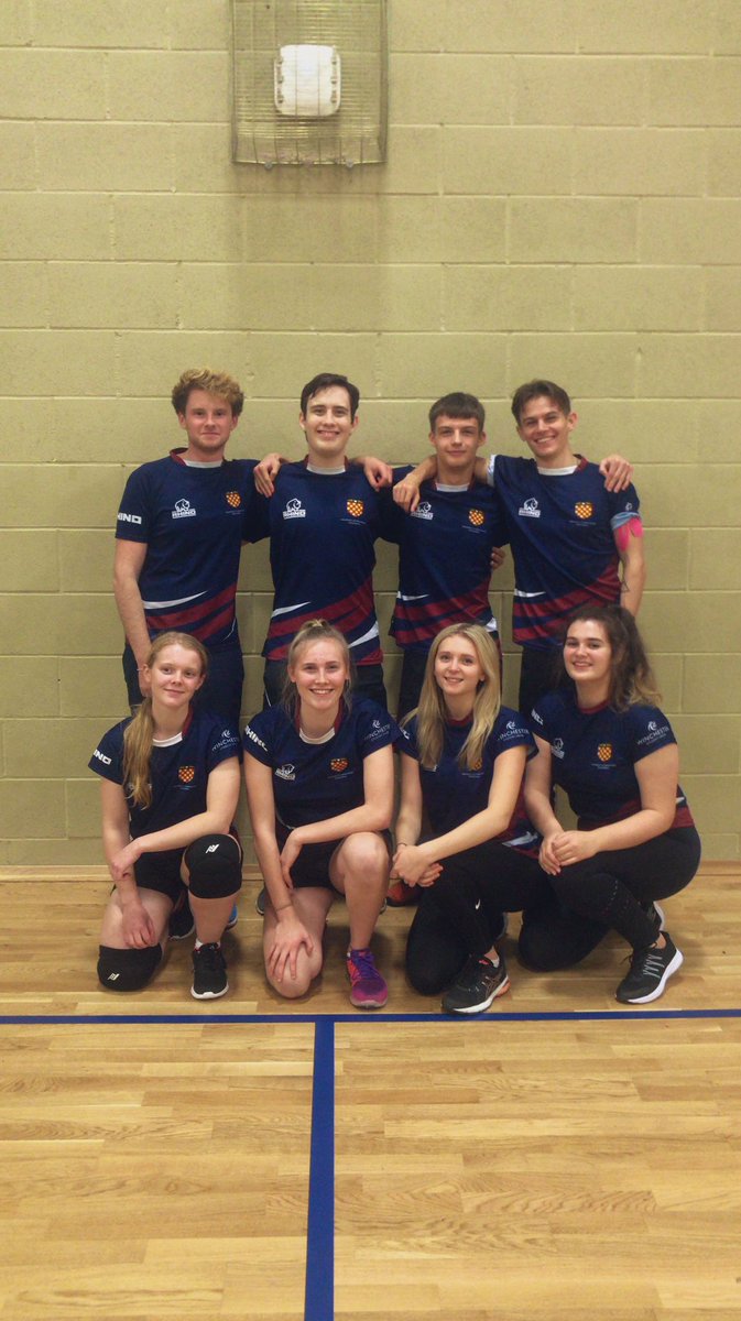 This is our fab Dodgeball Freshers 1st team who were undefeated in 4/4 games and winners of the University Open in Nottingham last week🤩🤾🏽‍♂️🥇#TEAMWINCH