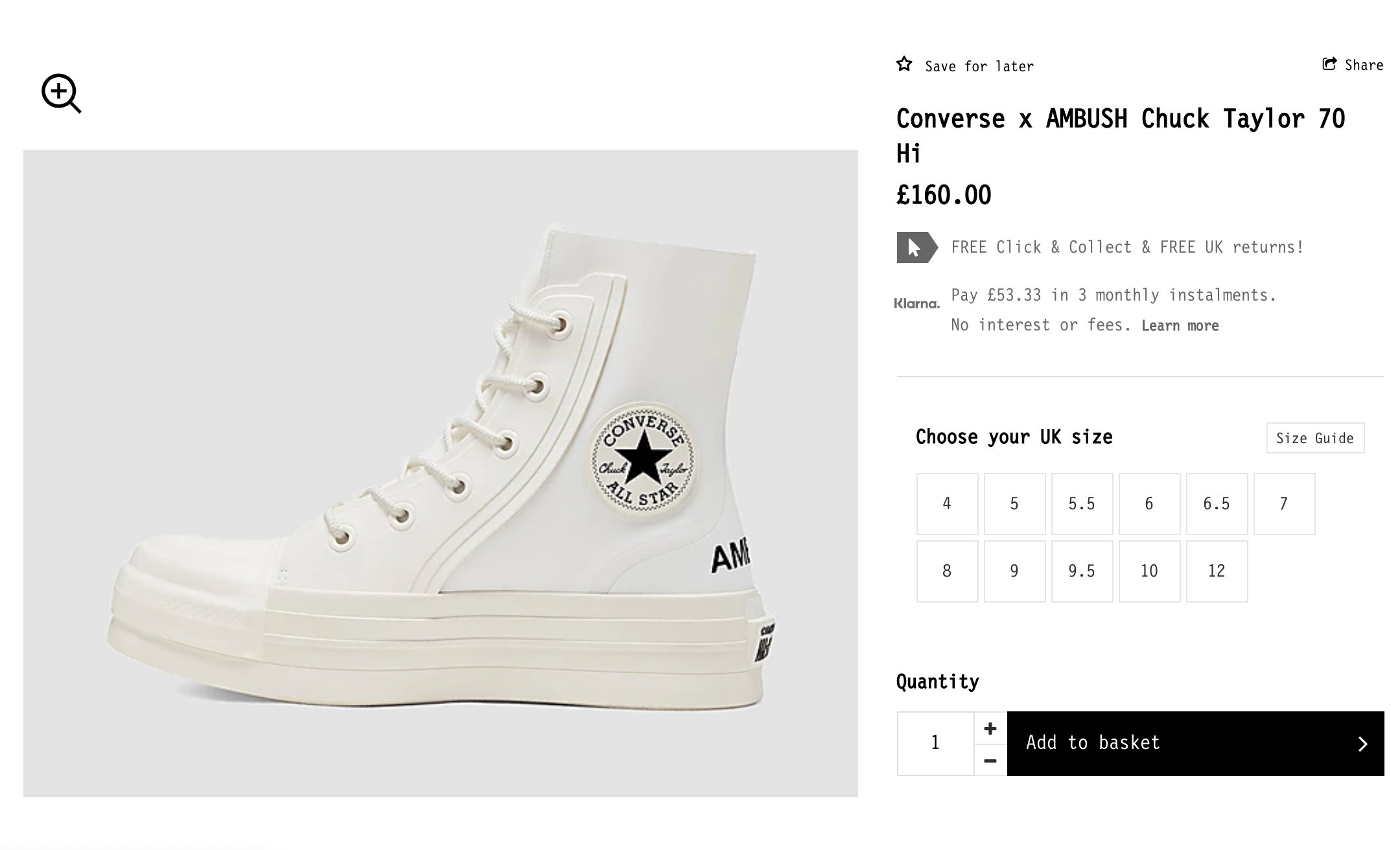 Converse uk ambush sales