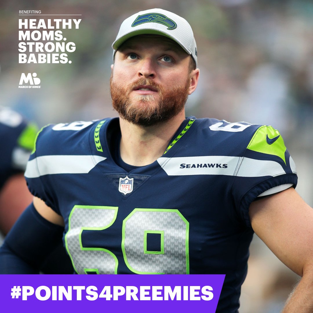 MarchofDimesWA's tweet image. Sunday&apos;s @Seahawks win pushes the #points4preemies total to $4,580 with the match - and more than $25K since the campaign began in 2018! Great partners like Tyler &amp;amp; the #Hawks are helping @MarchofDimes level the playing field for all moms and babies. @Ottomatic82 #GoHawks