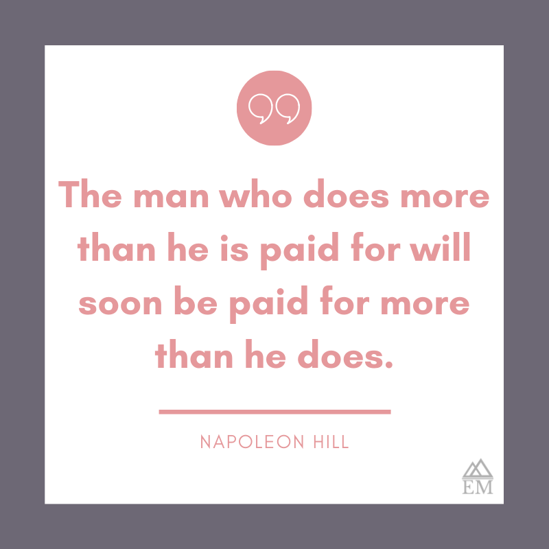 EmpowerMediaBiz's tweet image. The man who does more than he is paid for will soon be paid for more than he does. 
― Napoleon Hill

#NapoleanHill #DoMoreThanYouAreAsked #HowToBeSuccessful #SecretsToSuccess #Winning #EmpowerMedia