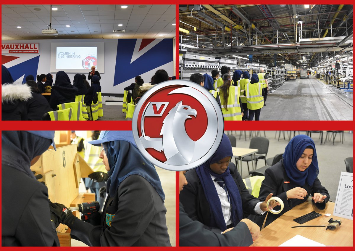 DenbighHigh's tweet photo. Huge thanks to #Vauxhall #Luton for hosting the recent 'Women in Engineering Event' where 46 Year 10s experienced a day packed full of great activities, including hands manufacturing processes and talks from women who have led successful careers in this industry. https://t.co/BXAdBbKPMk