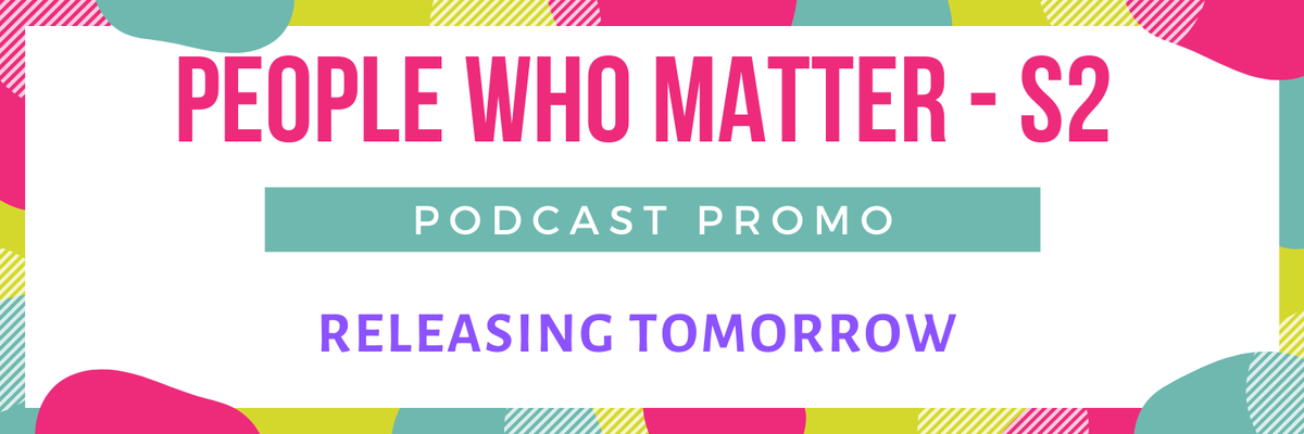 Bhargavi86's tweet image. Festive Season = New Podcast Season, &quot;People Who Matter - Season 2, Promo Reveal&quot; - Tomorrow @ 6p.m. Stay tuned to this space!! 🥳🎇🎆 bit.ly/Peoplewhomatte… bit.ly/Bplogs_Youtube
#Podcast #Newseason #PWMS2 #Indiapodcast #plogs @PlogsSwami