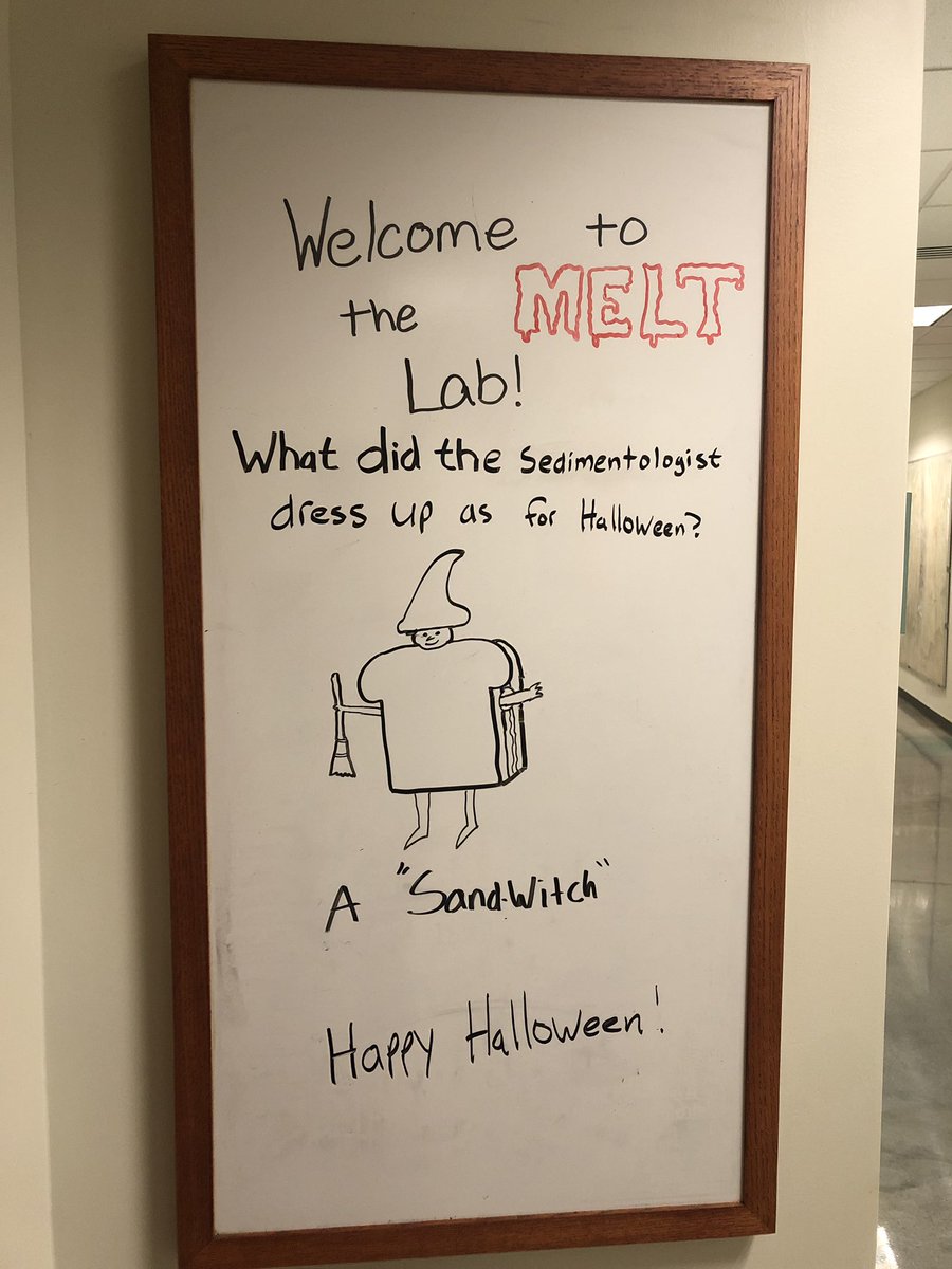 ABVolcanologist's tweet photo. It’s Monday, so naturally it’s time for a new #MeltLab pun of the week: Halloween edition! #SpookyPuns https://t.co/Rqxlo9Av41