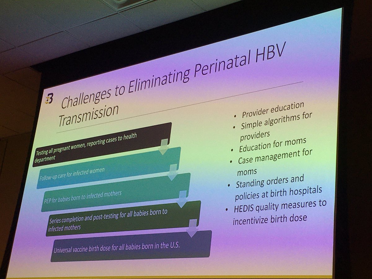 There are many challenges to eliminating perinatal #HBV transmission but they can be met! #NoHep #EndHep #NJViralHepElimination 

@HepBUnited @HepBFoundation @TAGTeam_Tweets @swang8 

@SaintBarnabasNJ