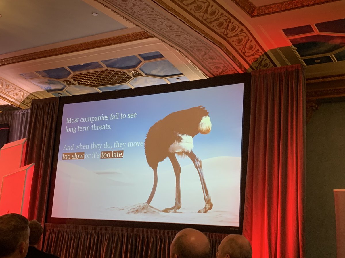 <a href="/Dulny/">Chris Dulny</a> new world new skills -love this quote “most companies fail to see long term threats....” #d2d19 <a href="/PwC_Canada/">PwC Canada</a> we are trying to buck that trend - including new culture to overcome the legacy of rules and process 😨<a href="/dingle/">Michael Dingle</a> <a href="/cpcrobertson/">Christine Robertson</a>