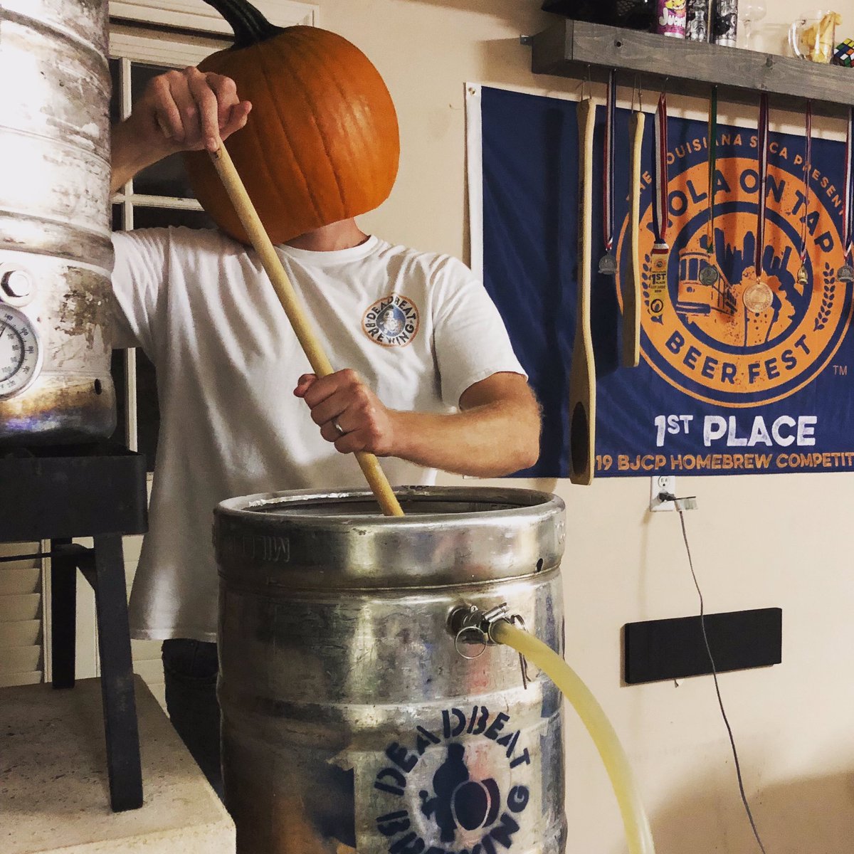 DeadbeatBrewing's tweet photo. We brewed up a special seasonal beer this weekend for bayou beer fest! Can’t wait to see everyone in Houma on Nov. 9th!
#deadbeatbrewing #showusyourbeats #homebrewingexperience #homebrewingonly #homebrewingequipment #homebrewingfans #homebrewstories 
#homebrewery https://t.co/JzrjROEkG7