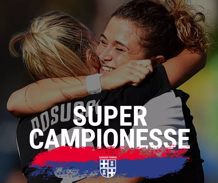 TorresFemminile's tweet photo. ‼️SUPER CAMPIONESSE ⚪⚫

👏🏻👏🏻 Complimenti alla @JuventusFCWomen per la conquista della #Supercoppa italiana. La società si congratula con @ritaguari storica ex rossoblù‼️🏆⚽️ #BornToFight ❤💙 https://t.co/acPsLofdHa