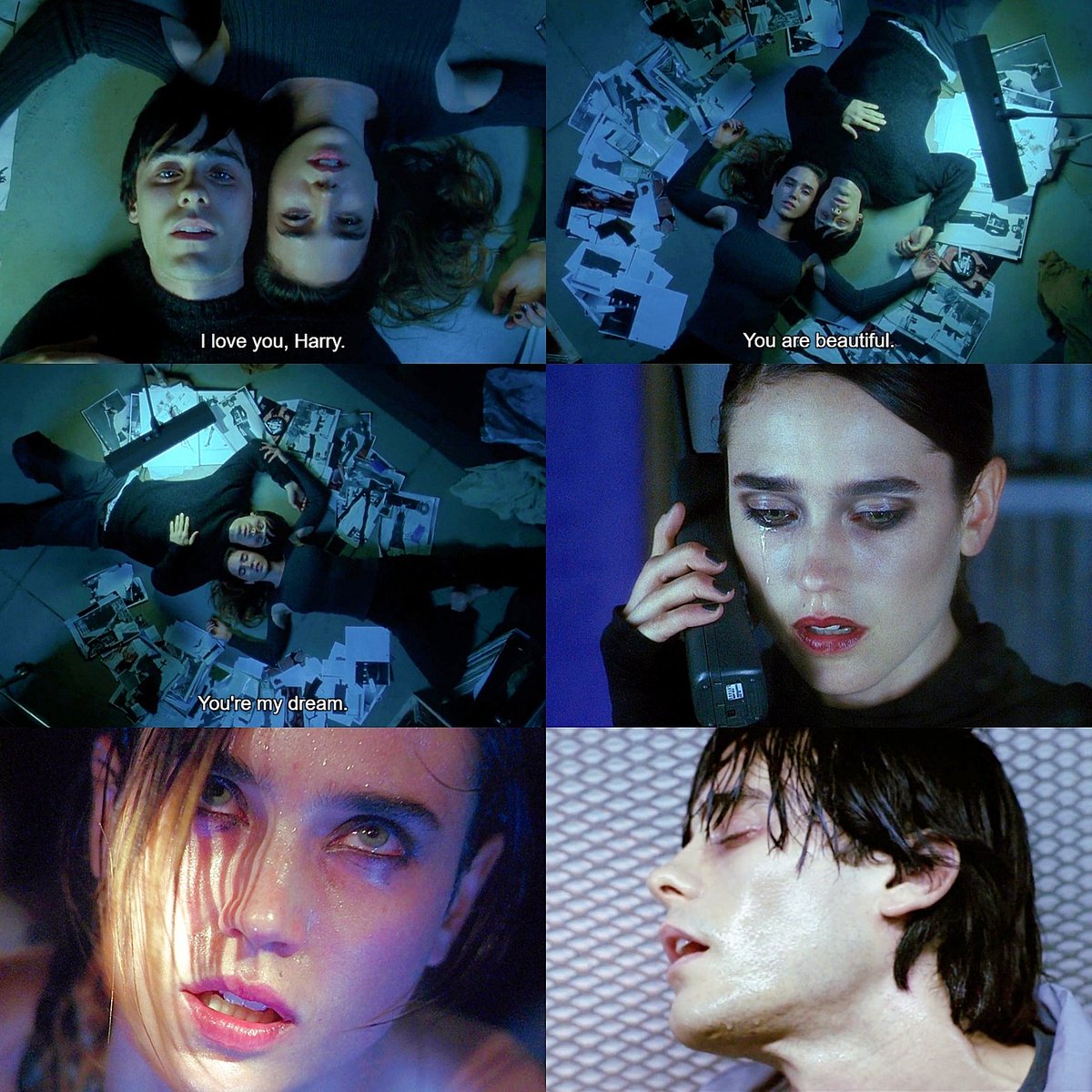 Uzivatel Diz Na Twitteru レクイエムフォードリームを学校で観せたらラストシーンやばすぎか いやでも 麻薬絶対ダメ よりもこの強烈な1ミリも救いのない永遠の孤独 破滅という地獄のラストよりも強い教えは無い気がする 徐々にボロボロになるというより気づいたら