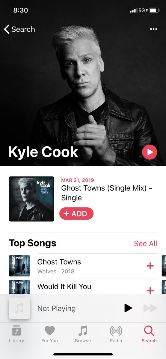 While you wait on new music, why not add Ghost Towns to a play list? I know, I’m pushy.
#kylecook