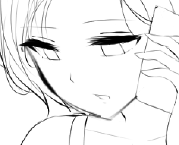 えっちみがある表情が描けたかもしれない 