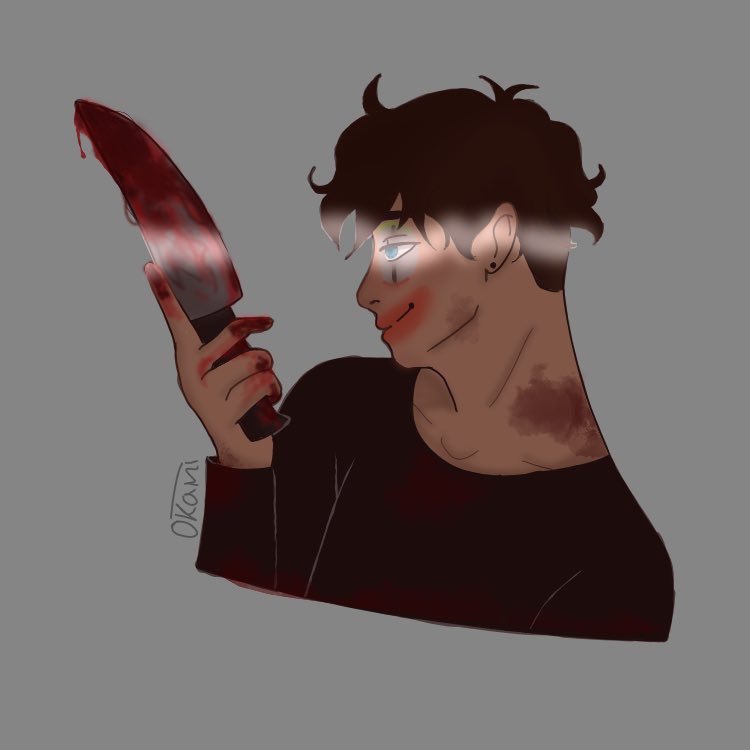 _Delokami_'s tweet photo. SPOOPYLIRIOUS! ⚠️warning: blood⚠️
This is in honor of 🎃👻 @H2ODelirious 0.o (ps: the smile is super creepy 🤡☠️) #H2ODeliriousArt https://t.co/eY3UUGaljl