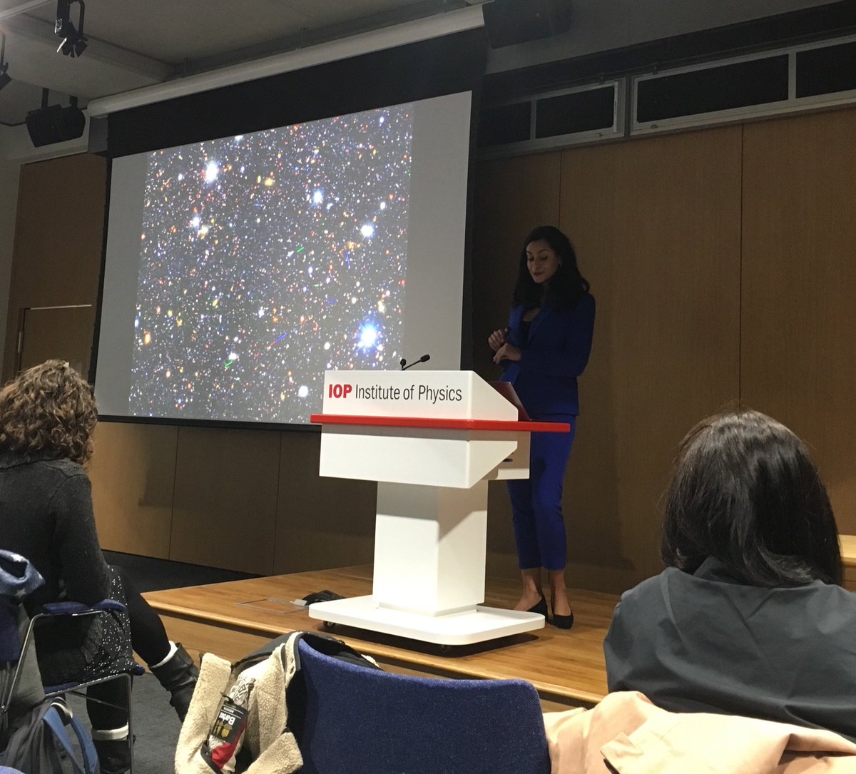 Congratulations to 
<a href="/astroalexamon/">Alex Amon</a>
 for her amazing talk at the 
<a href="/PhysicsNews/">Institute of Physics</a>
 Women in Physics Group Jocelyn Bell Burnell Award! #superwoman #WomenInSTEM #diversityinSTEM